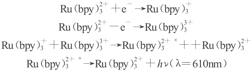湮滅ECL反應(yīng)過程